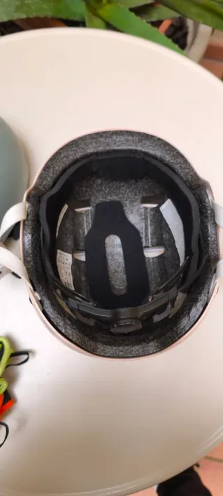 Casco Oxelo Patines y Skate Rosa. Talla 52-55 cm