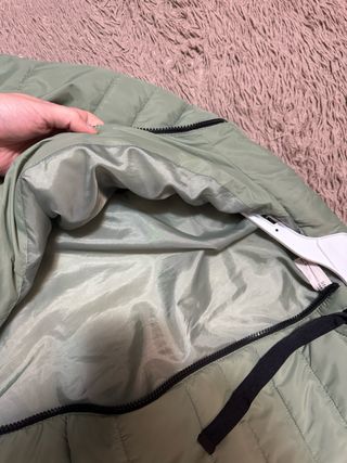 Chaqueta acolchada verde
