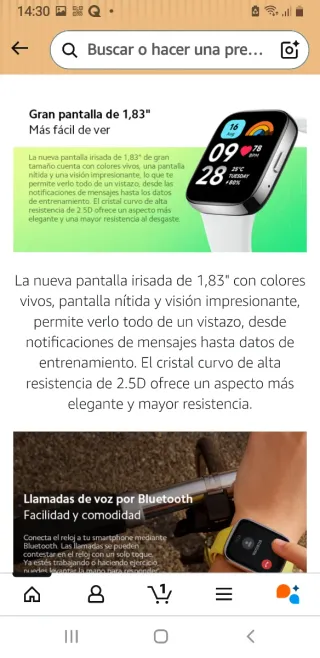 Orologio intelligente Redmi Watch 3 Active