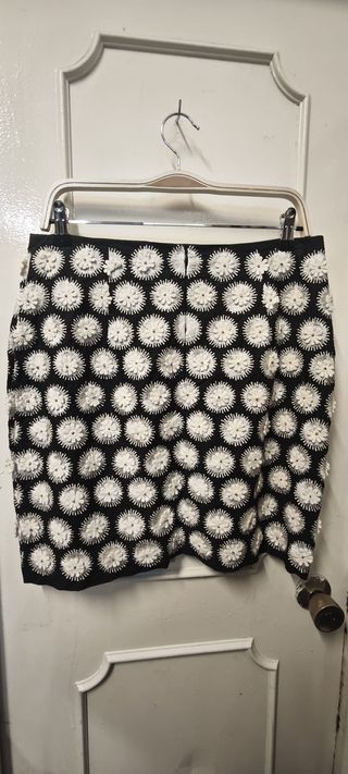 Minifalda Marc Cain Flores Blancas