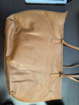 Bolso Stradivarius Piel Sintética Marrón
