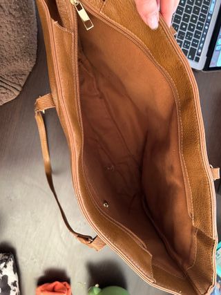 Bolso Stradivarius Piel Sintética Marrón