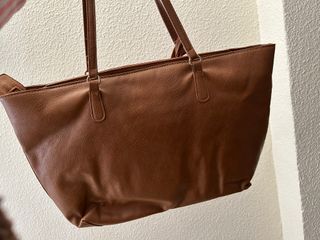 Bolso Stradivarius Piel Sintética Marrón