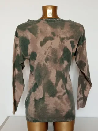 Maglia Terranova Tg S Beige/Verde