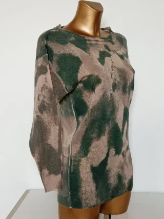 Maglia Terranova Tg S Beige/Verde