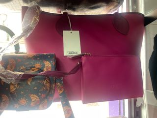 Bolso y Sandalias Rosas