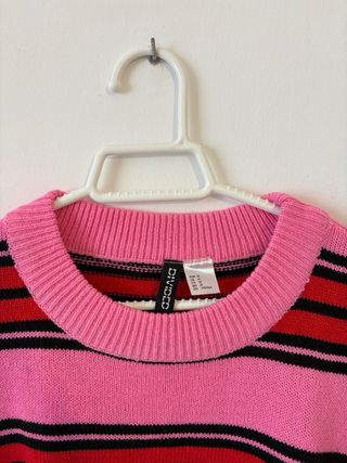 Jersey Rayas Fucsia y Rojo