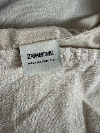 Cubrecanape Lino Lavado Zara Home