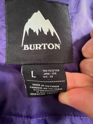 Chaqueta Burton Morado y Turquesa DE NIÑOS