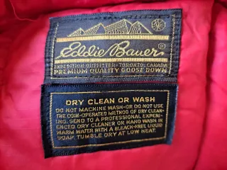 Plumón Vintage Eddie Bauer Rojo
