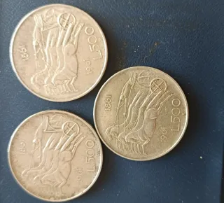 3 Monete Argento Repubblica Italiana