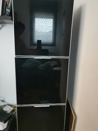 Mueble TV salón madera wengué.