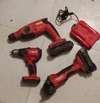 Pack Hilti Taladro, Amoladora y Cargador