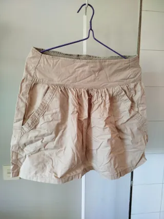 Falda de Lefties Beige/Marrón Con bolsillos.