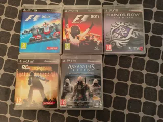 Lote 5 Juegos PS3: F1, Saints Row, Assassin's,..