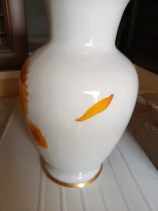 Vaso ceramica girasole decorato