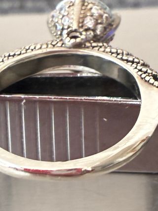 Anillo Plata 1.00 Ct Moissanita