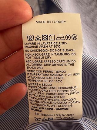 Camicia Seventy a righe blu