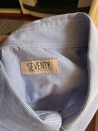 Camicia Seventy a righe blu
