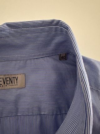 Camicia Seventy a righe blu