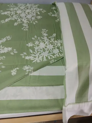 Funda Nórdica Verde y Blanca 90cm