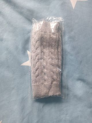 Calentadores de piernas/manos grises nuevos