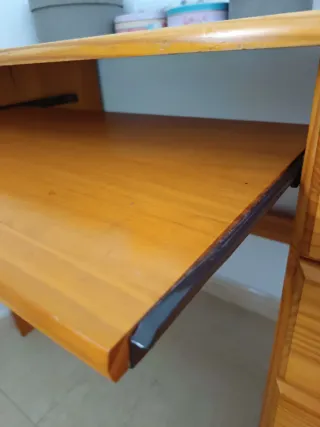 Escritorio madera provenzal 110x50x74