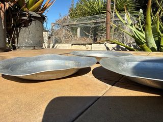 3 Platos de Aluminio Antiguos