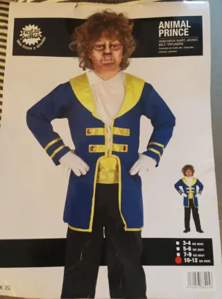 Disfraz La Bestia Disney Talla Infantil