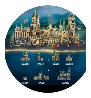 Castello di Hogwarts componibile lego harry potte