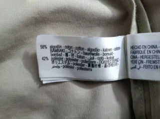 Gabardina Zara Beige Talla L