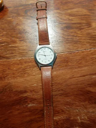 Reloj Brayton Cuarzo Marrón y Plateado