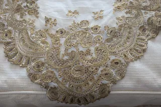 Manteletas Fallera Tul Doradas