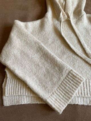 Jersey Zara Lana Alpaca Beige Talla Única