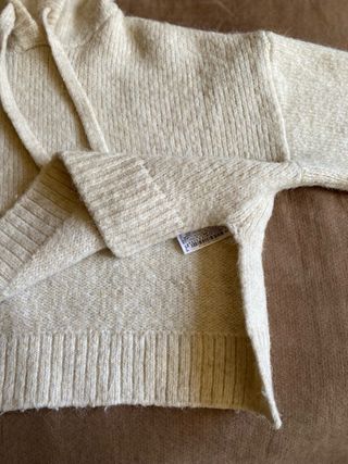 Jersey Zara Lana Alpaca Beige Talla Única