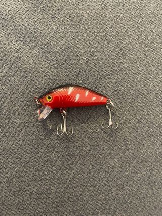 Amostra De Pesca Crankbait M Preta & Vermelha