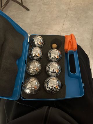 Conjunto Petanca 8 Bolas + Bolatín