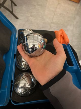 Conjunto Petanca 8 Bolas + Bolatín