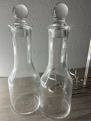 Menage Sheratonn Argento Placcato Vetro