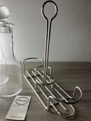 Menage Sheratonn Argento Placcato Vetro