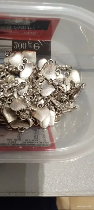 71 Ciondoli Cuoricini e 71 Texani Acciaio