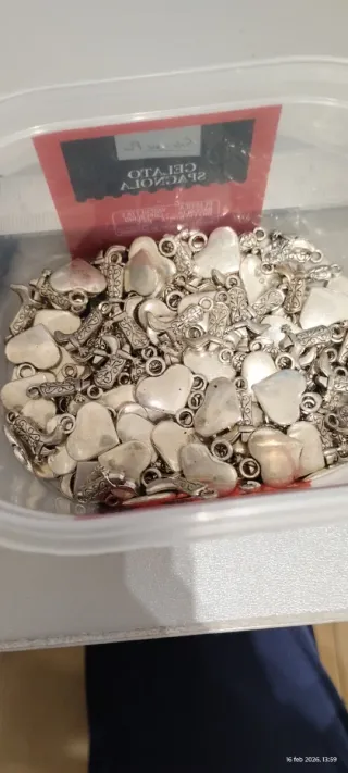 71 Ciondoli Cuoricini e 71 Texani Acciaio