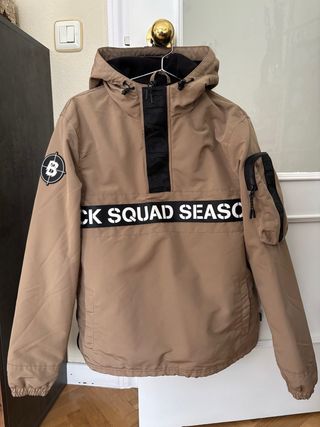 Chaqueta (anorak) cortavientos Black Squad Talla S
