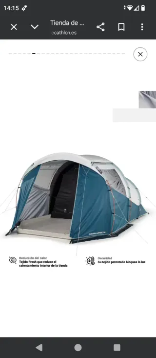 Tienda de campaña Decathlon Arpenaz