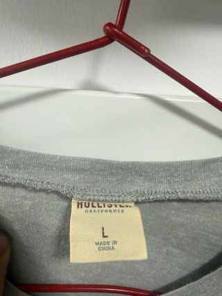 Camiseta Hollister Gris