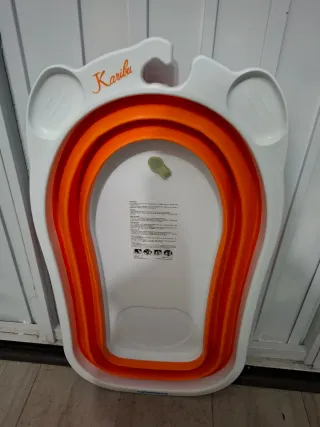 Bañera para bebé Karibu naranja