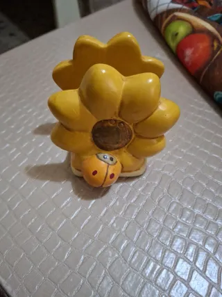 Porta tovaglioli/lettere girasole ceramica