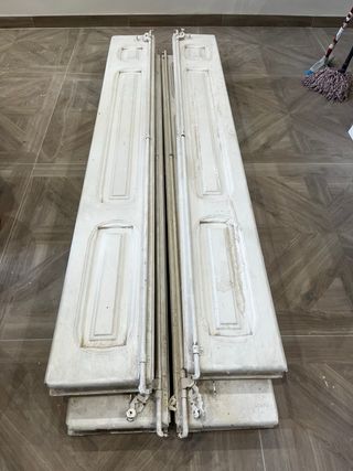 4 Porticones madera maciza