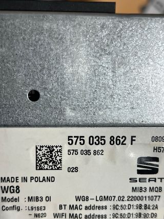 Sistema Navegación GPS SEAT