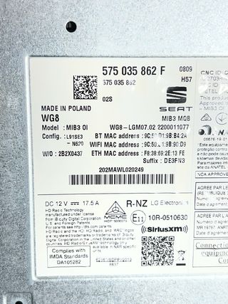 Sistema Navegación GPS SEAT